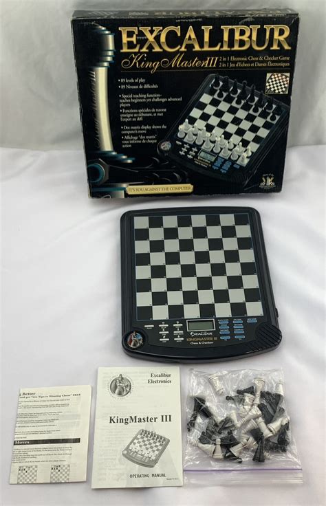 Excalibur King Master Iii Electronic Chess Game Excalibur Great Co