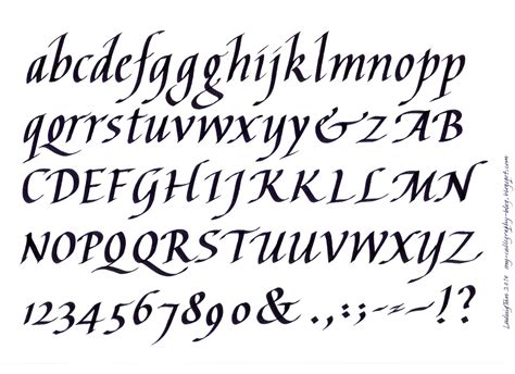 My Calligraphy Blog Italic Exemplars August 2010