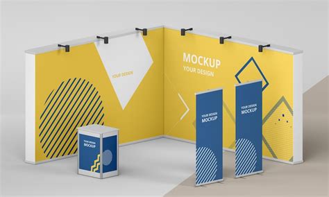 Premium Psd Exhibition Stand Mock Up Assortment