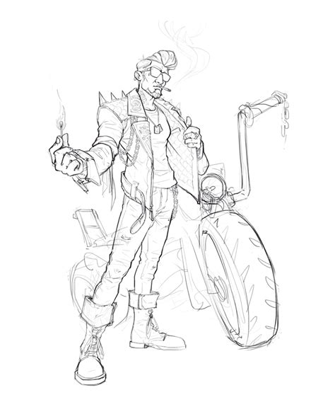 jesus blones biker character design challenge