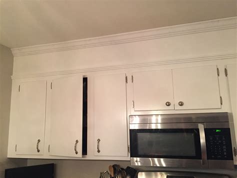 Kitchen Diy Crown Molding On A Soffit Park And Division Kitchen