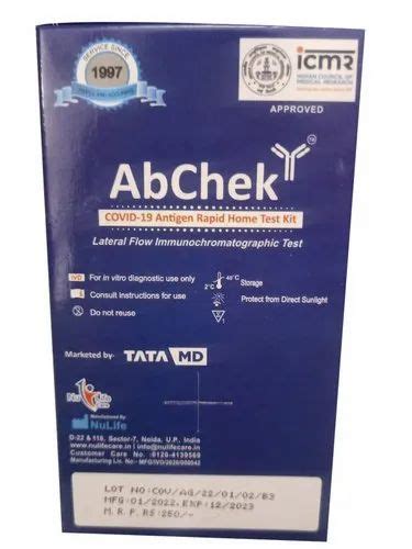 Abchek Covid 19 Antigen Rapid Home Test Kit At Rs 150piece Covid 19