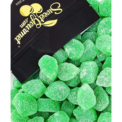 Sweetgourmet Jelly Spearmint Leaves Slices Bulk Candy 2 Pounds