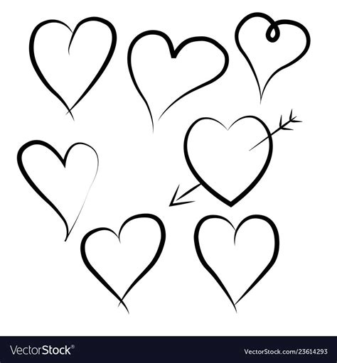 Heart Tatoo Free Svg Vector Free Heart Outline Heart Hands Drawing