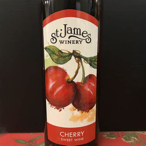 Stjames Winery Cherry Sweet Wine Red Sweet West Virginia 1199