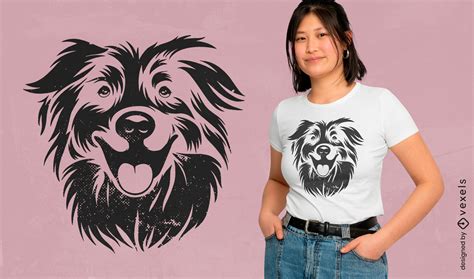 Australian Shepherd Cute Dog T Shirt Design Vector Download