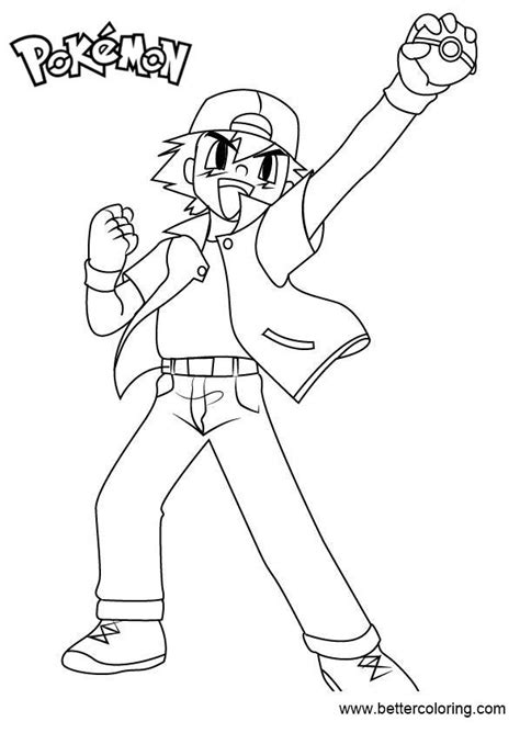 Pokemon Sun And Moon Ash Coloring Pages Coloring Pages