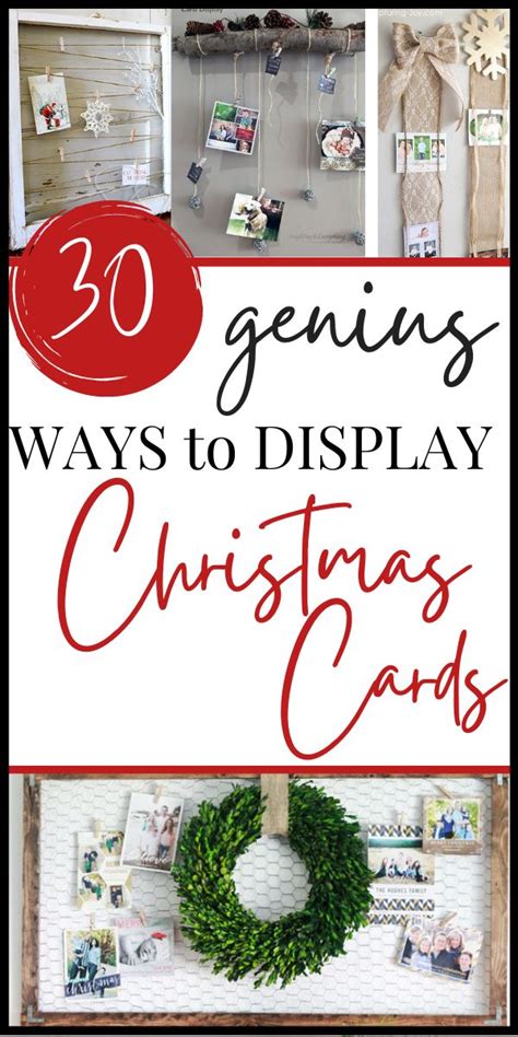 30 Creative Ways To Display Christmas Cards Christmas Card Display