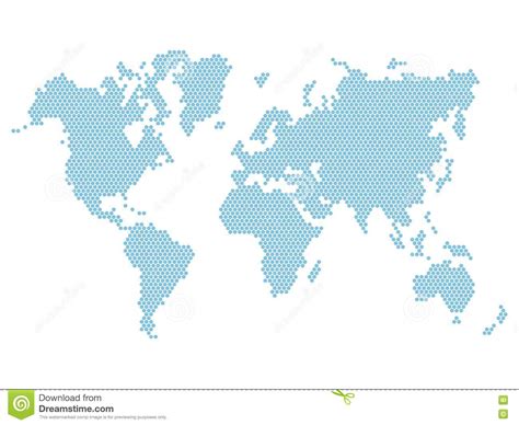Countries of the world 7,699; Mapa Del Mundo Azul Punteado Aislado En Blanco Vector Ilustración del Vector - Ilustración de ...