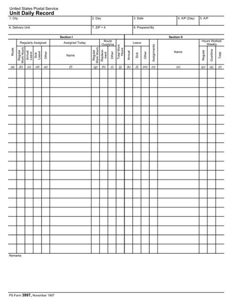 Ps Form 3997 Branch 38