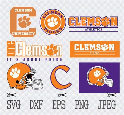 Clemson Tigers Logo Svg Dxf Eps Png Cut Vector File Silhouette