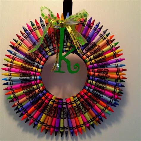 17 Best Images About Wreath Ideas Crayons On Pinterest