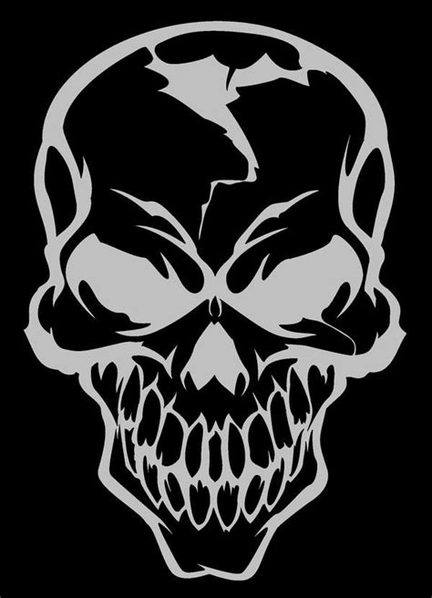 Skull By Dxcouch On Deviantart Skull Stencil Skull Artwork Skulls