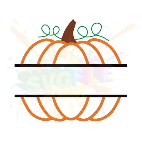 Pumpkin Monogram Svg Files For Cutting Cricut Fall Designs