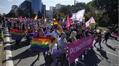 Serbia Gay Pride March Returns After Four Years Bbc News