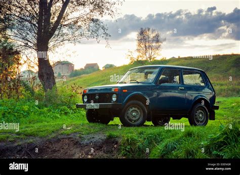 Lada Niva 4x4 Soviet And Russian Suv Stock Photo Alamy