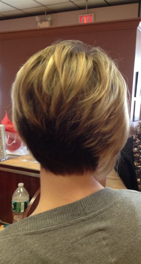 Back View Of Short Wedge Haircuts Wavy Haircut