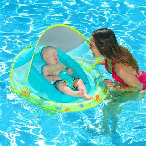Comparison shop for baby float canopy home in home. Swimways Infant Baby Spring Float with Sun Canopy | Pool ...