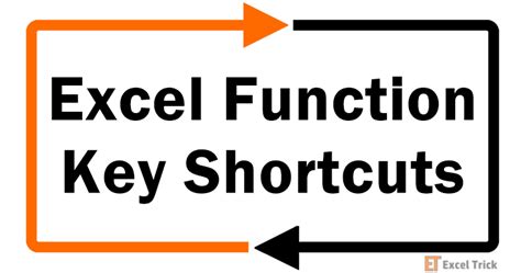 Excel Function Keys And Shortcuts