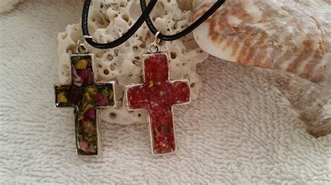 Keepsake Silver Cross Made With Your Dried Flowers Etsy