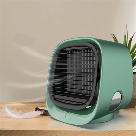 5000 btu conditioner quickly cools areas of up to 150 sq. Fan Cooling Mini Air Conditioner Portable Cooler Desktop ...