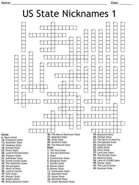 The 50 States Word Search Wordmint