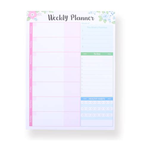 Weekly Planner Notepad B Stationery Pal