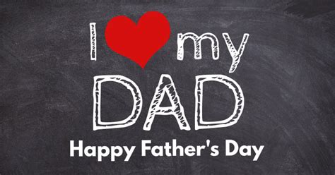 Happy Fathers Day Greetings I Love My Dad Ad Template