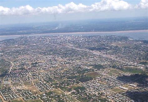 Vista Aérea Ciudad De Corrientes Capital De La Provincia Homónima