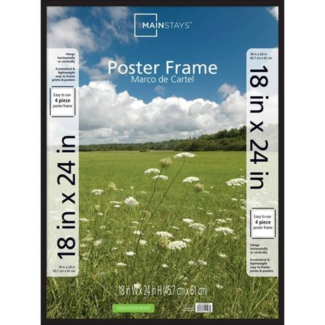 Mainstays 18x24 Basic Poster Frame Black