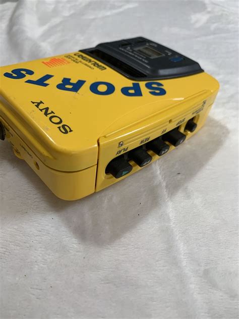 Sony Wm A52 Walkman Cassette Player Yellow Sports Waterproof Solar
