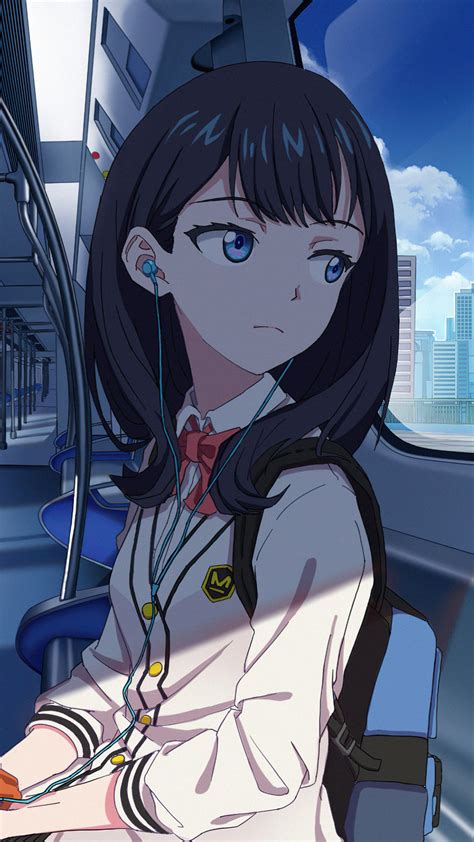 1080x1920 Anime Girl In Train Listening Music 4k Iphone 76s6 Plus