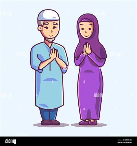Cartoon Muslim Couple Hi Res Stock Photography And Images Alamy