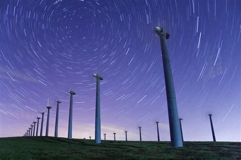 Windmills With Trails View Large On Black Star Trails Over Flickr