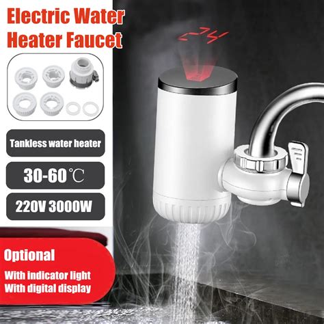 220v 3000w 30 60c electric water heater faucet instant hot water faucet heater tap with