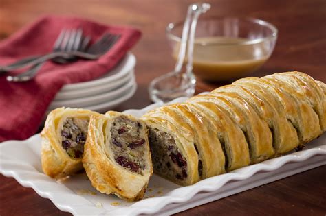 Sausage Cranberries And Stuffing Pastry Puff Pastry