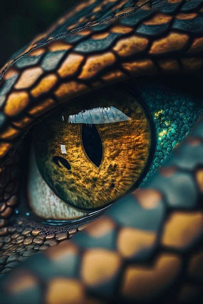 Macro Photography Of Anaconda Snake Eye Premium Photo Freepik Photo