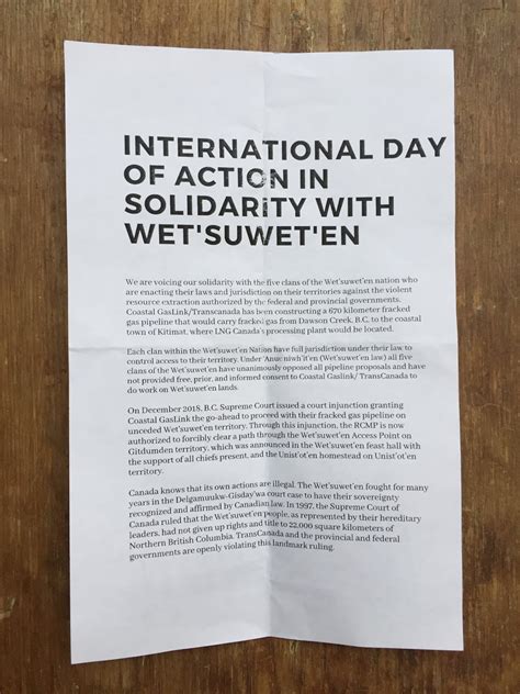 Voluntary In Nature International Day Of Action In Solidarity With Wet