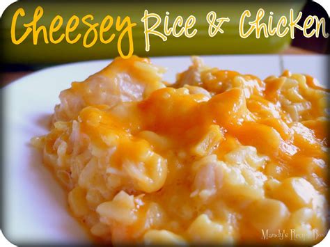 Cheesy Rice And Chicken Casserole Mandys Recipe Box