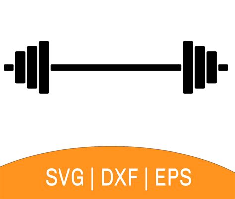 Weightlifting Barbell SVG Instant Download Barbell Svg Etsy UK