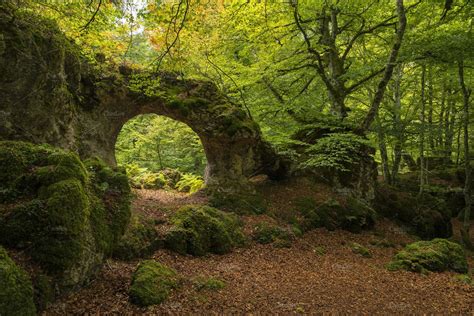 Stone Arch In The Mountain Featuring Forest Arch And Nature Nature