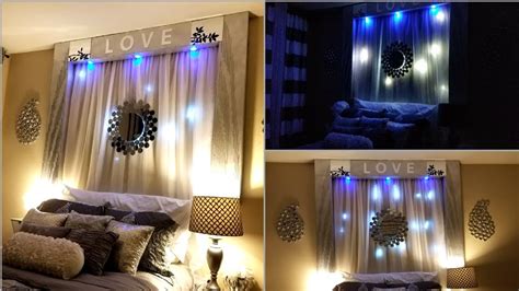 Sometimes, it's hard to put. Diy Over the Bed Wall Decor With Lightings| Wall ...