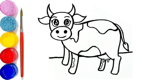 How to draw a rabbit easily i সহজে একটি খরগোস আঁকো. Cute Cow Drawing | Free download on ClipArtMag