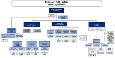 All organizational charts have similar elements that allow them to be easily interpreted and understood by people inside and outside of the organization. Organizational Chart | Division of Public Safety