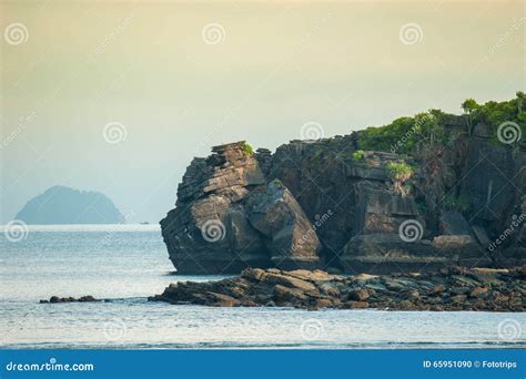 Rock Island Tropical Ocean Landscape At Lipe Island Stock Photo Image