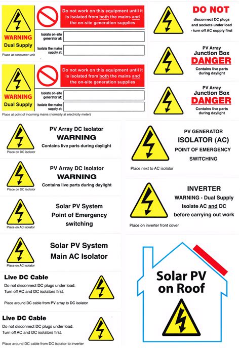 Electrical Warning Stickers