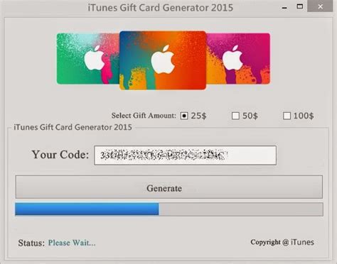 ITunes Gift Card Generator