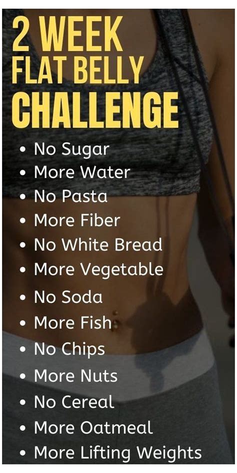 2 Week Flat Belly Challenge Flat Stomach In 2 Weeks