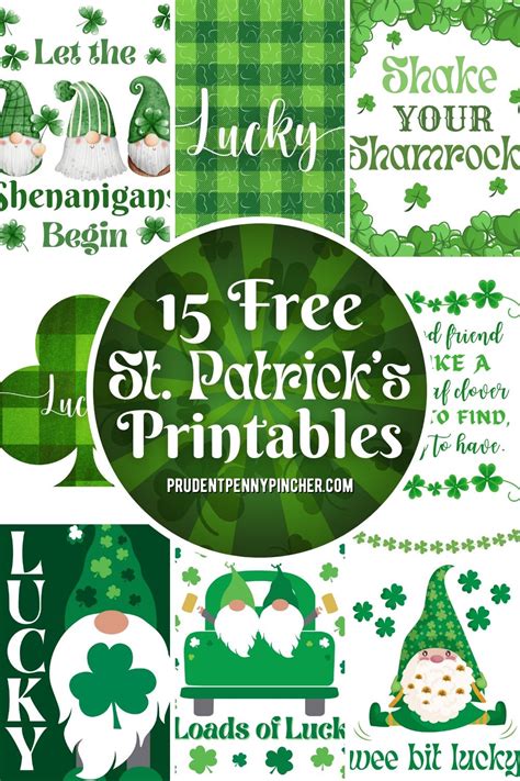 15 Free St Patricks Day Printables Prudent Penny Pincher