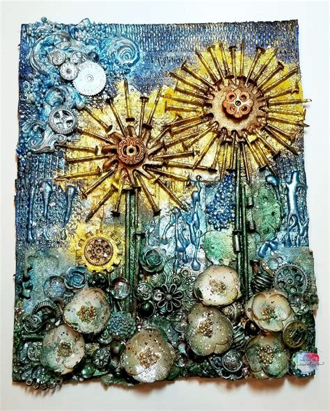 Sunflower Mixed Media Canvas Wall Painting Techniques Pop Art Painting